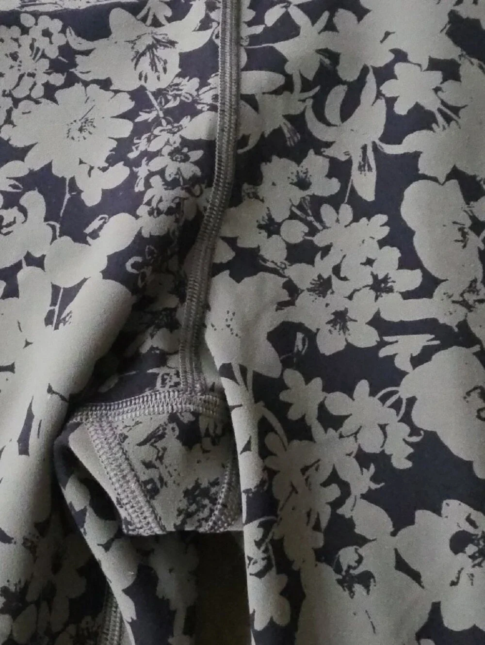 lululemon athletica Light Green And Black Floral High-Rise Leggings